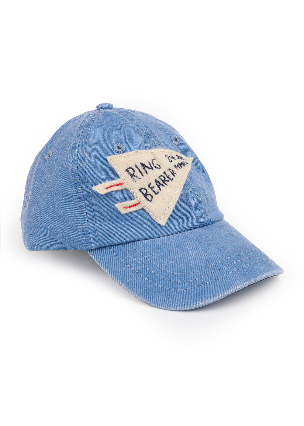 Hand Embroidered “Ringbearer” Baseball Cap