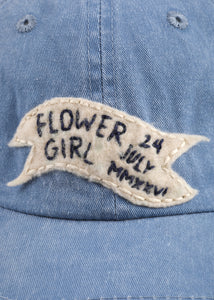 Hand Embroidered “Flower Girl” Baseball Cap