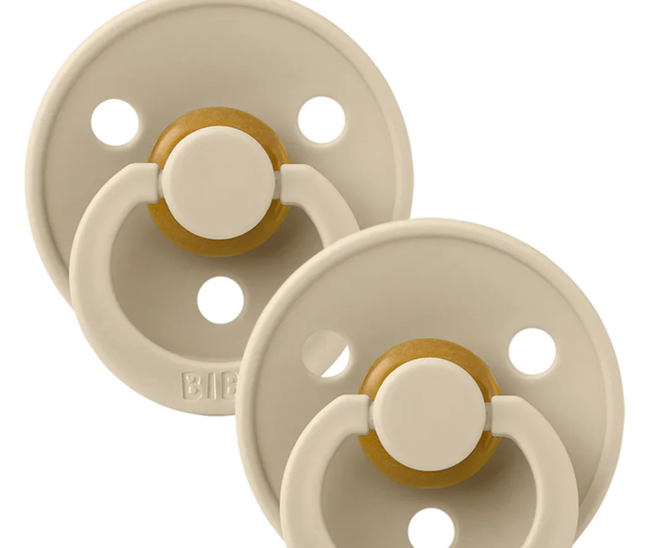 Baby 2 Pack Colour Pacifiers - Vanilla