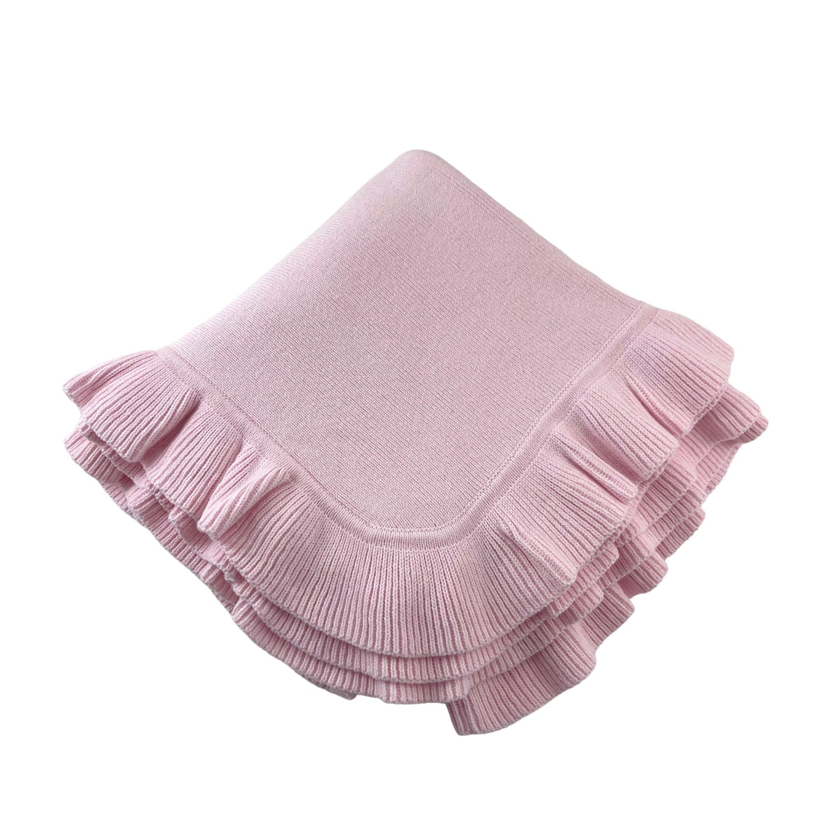 Jersey Knitted Ruffle Blanket