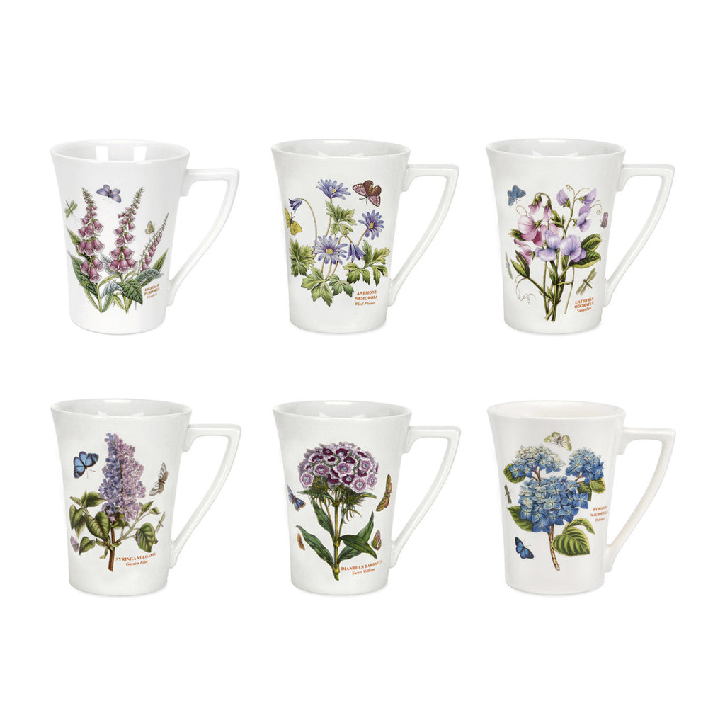 Botanic Garden Mandarin Mugs, Set of 6