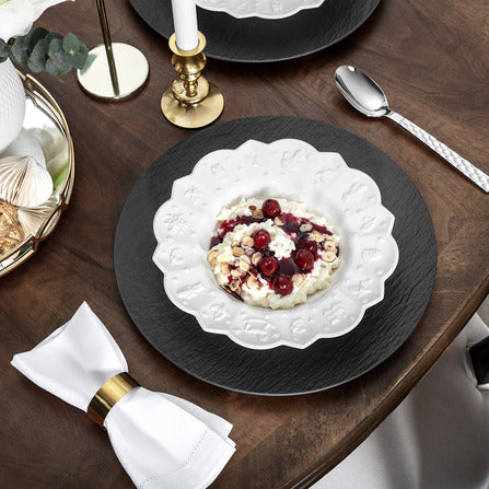 Toys Delight Royal Classic Deep Plate in White