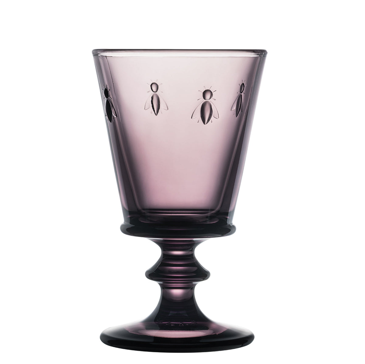 Bee Wine Glass in Eggplant, Set of 6