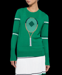 Racquet Sweater in Green