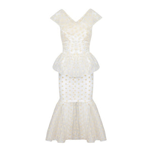 Clemence Set in Organza Polka Dot