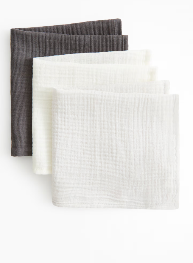 3-Pack Muslin Burp Cloths