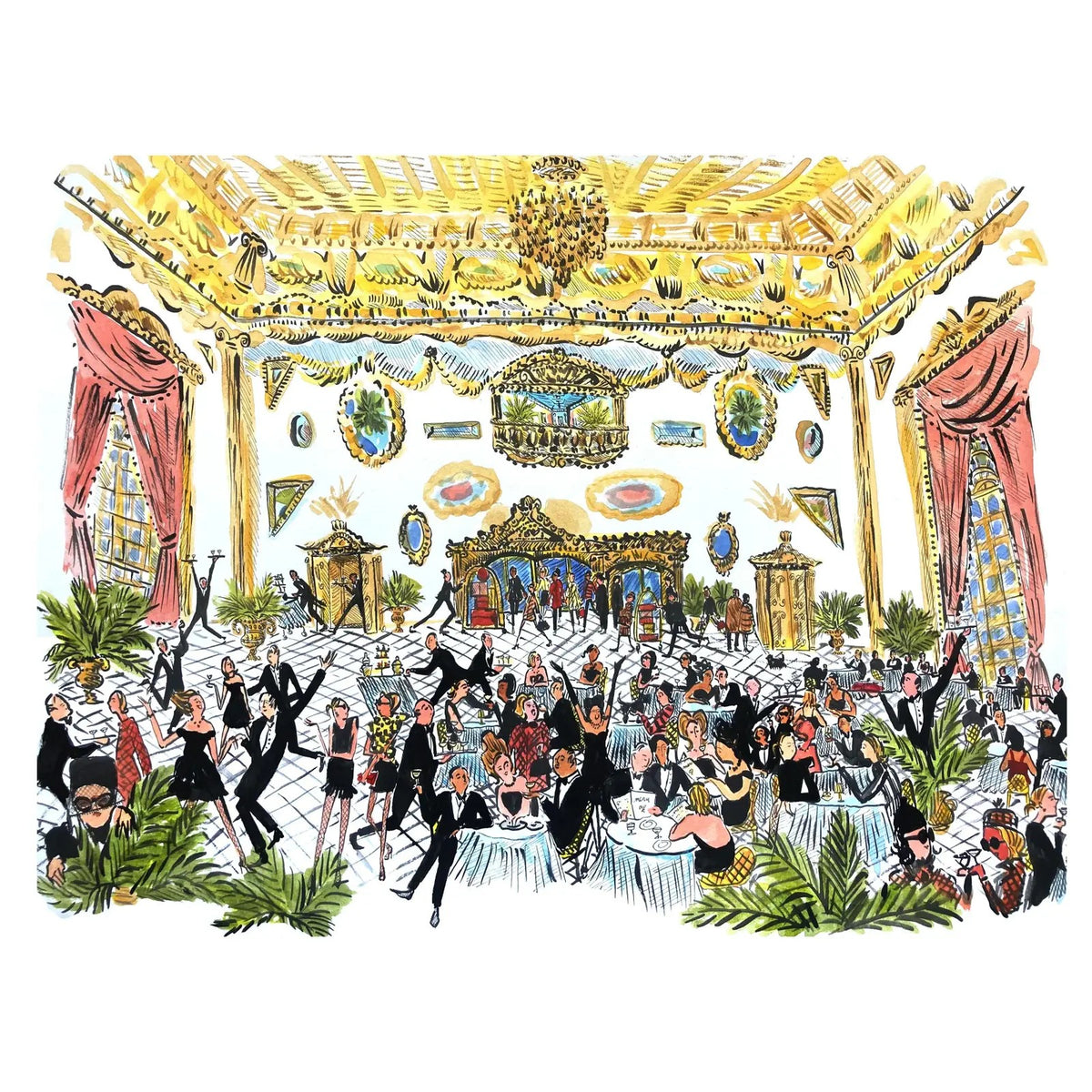 "Black Tie Gala Night" Original Print