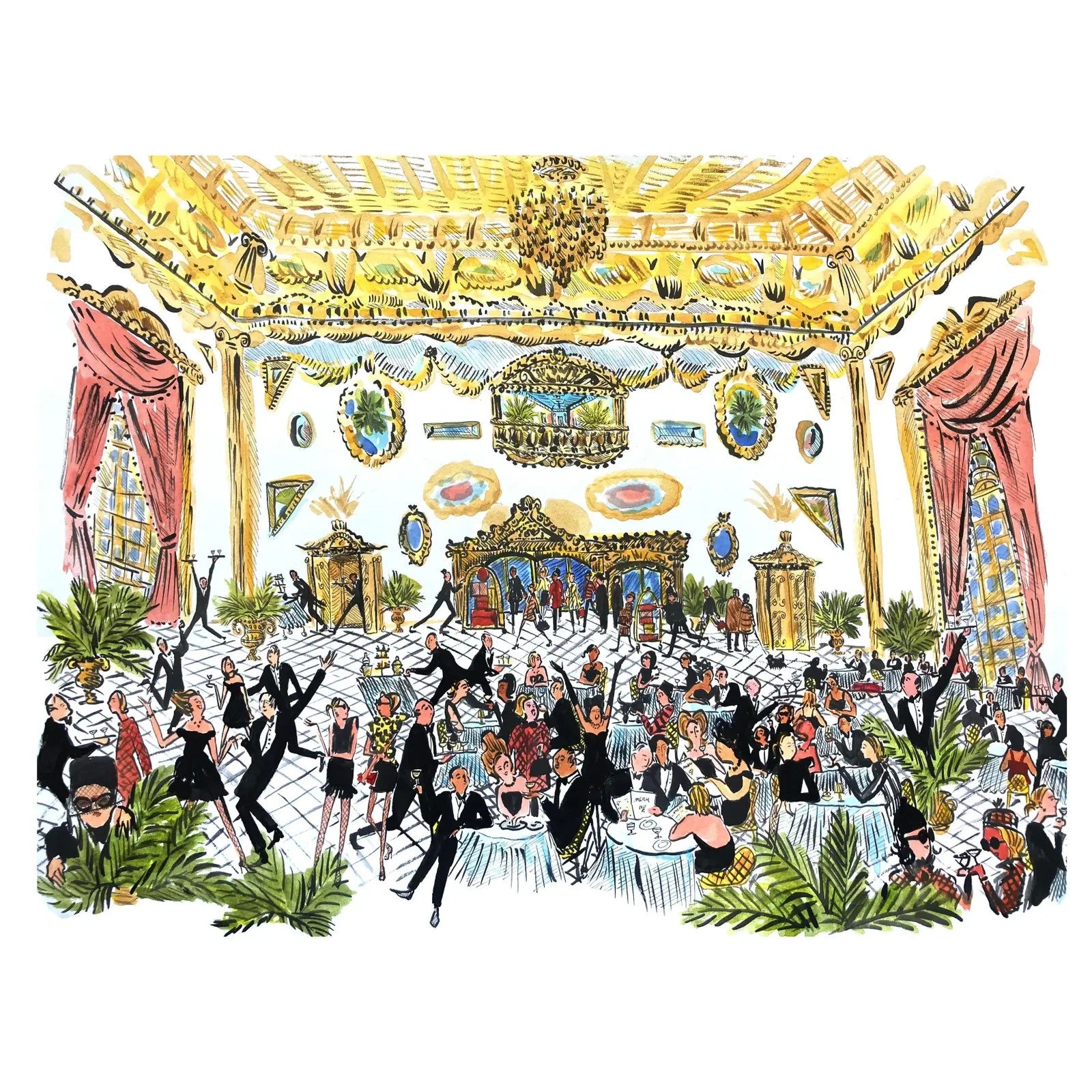 "Black Tie Gala Night" Original Print