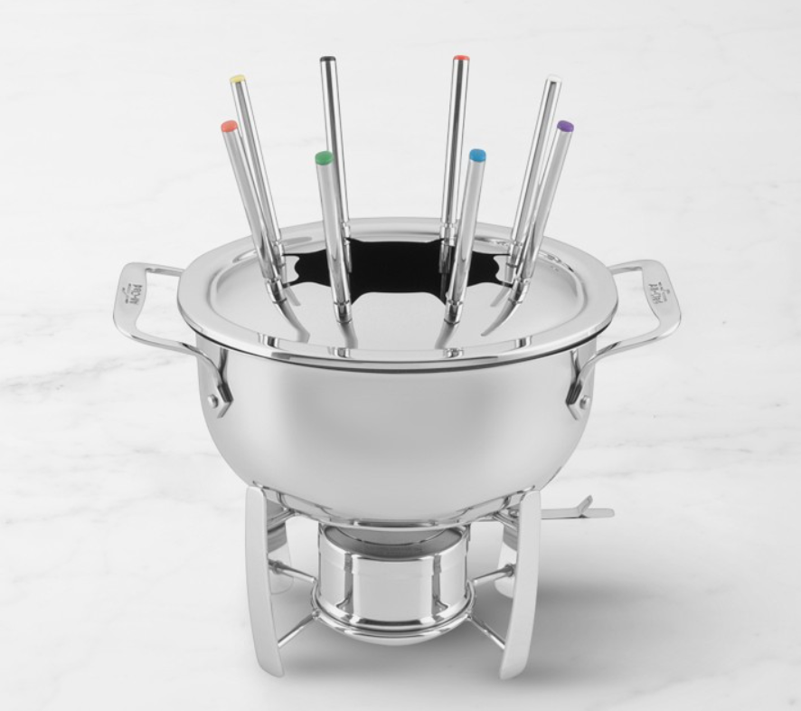 All-Clad Cast-Aluminum Fondue Pot, 3 1/2-Qt.