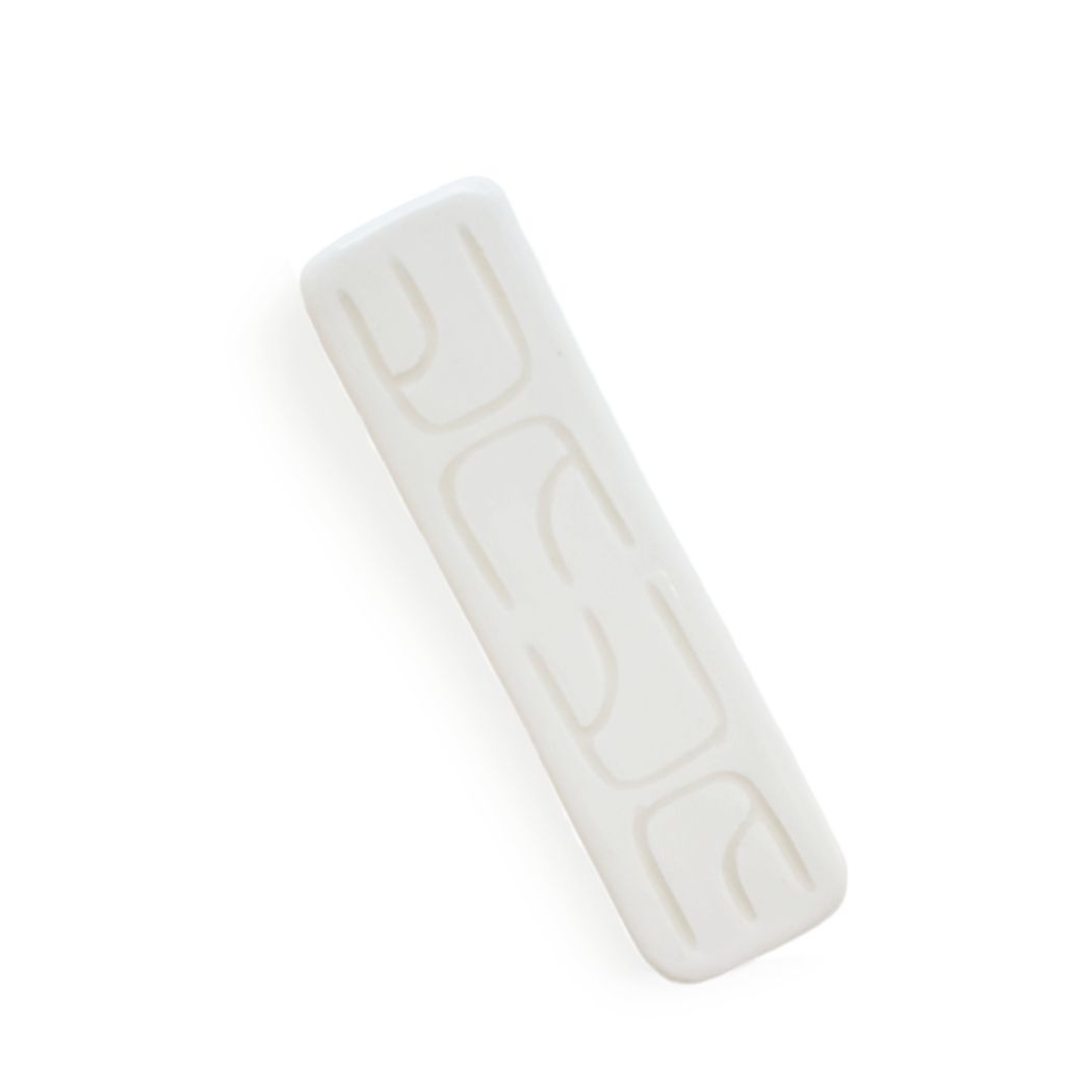 Ceramic White Hafuch Mezuzah by Ruth Shteinman