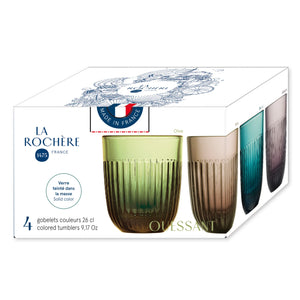 Ouessant Assorted Colored Tumblers, Set of 4