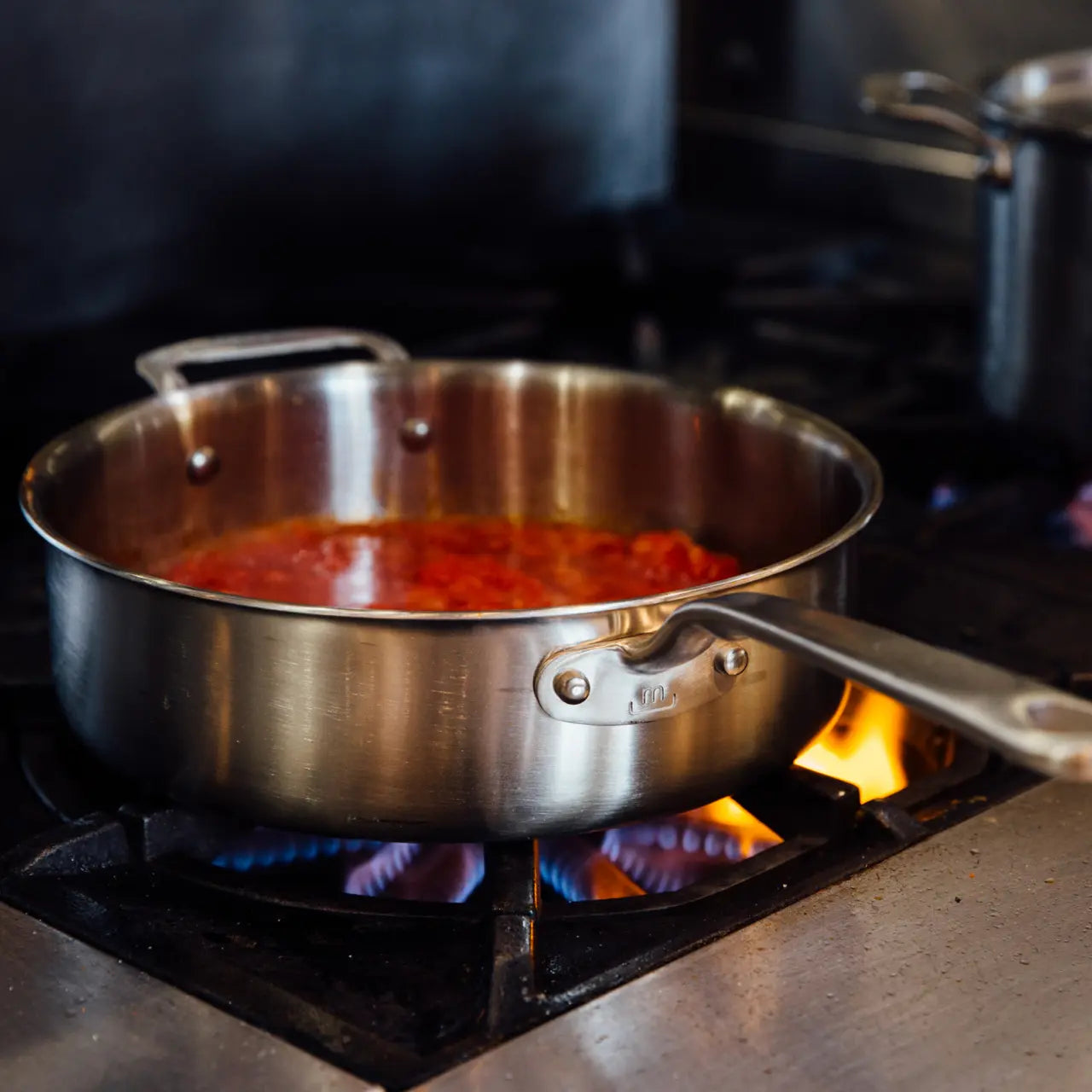 Stainless Clad Fry Pan in Stainless Clad