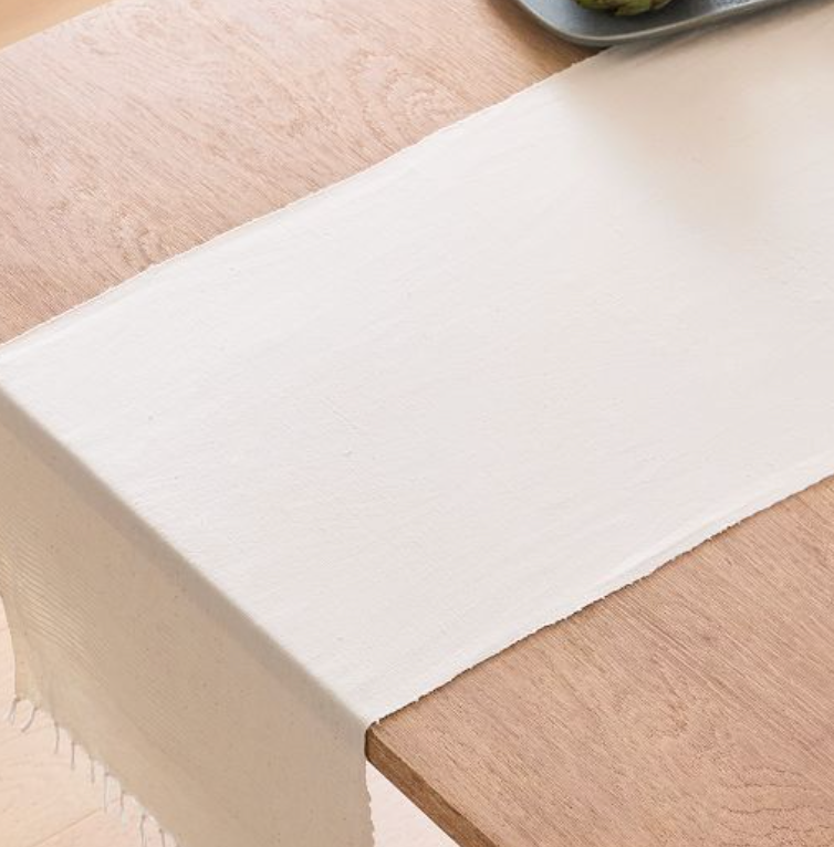 Creative Women Riviera Handwoven Cotton Table Runner & Tablecloth