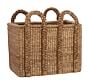 Beachcomber Handwoven Rectangular Basket Oversized