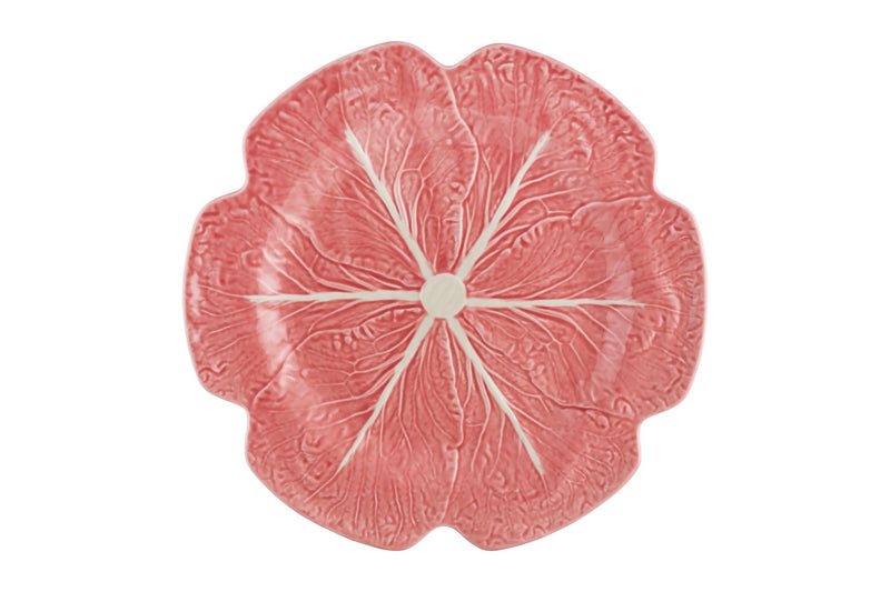 Cabbage Charger Plate in Pink