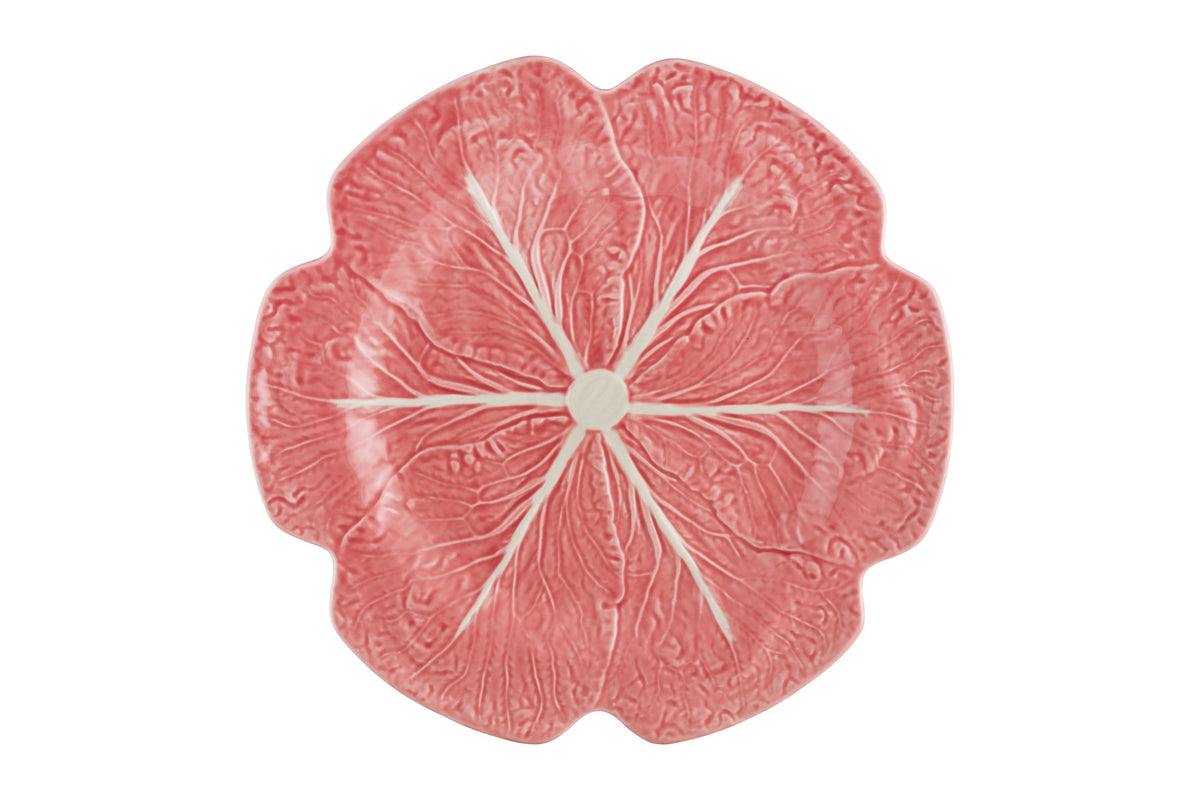 Cabbage Charger Plate in Pink