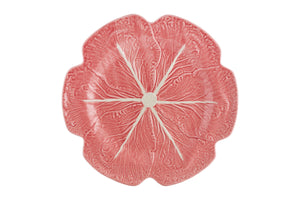 Cabbage Charger Plate in Pink