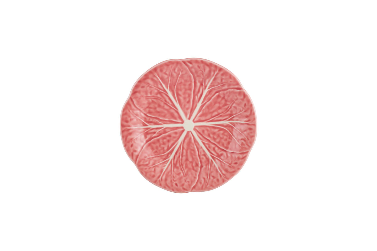 Cabbage Dessert Plate in Pink