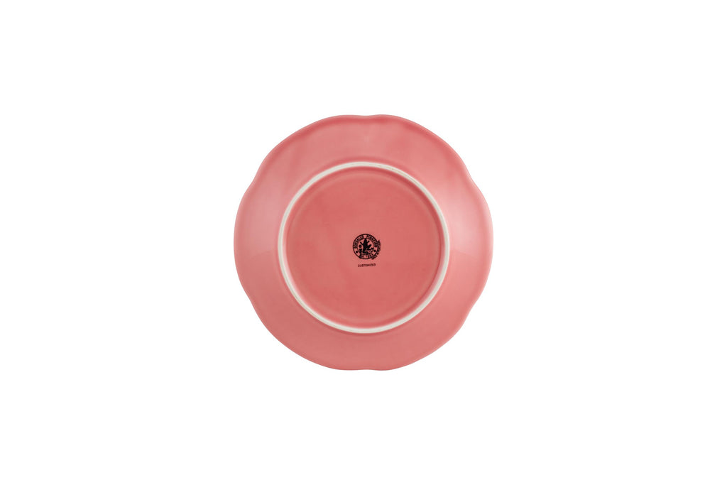 Cabbage Dessert Plate in Pink