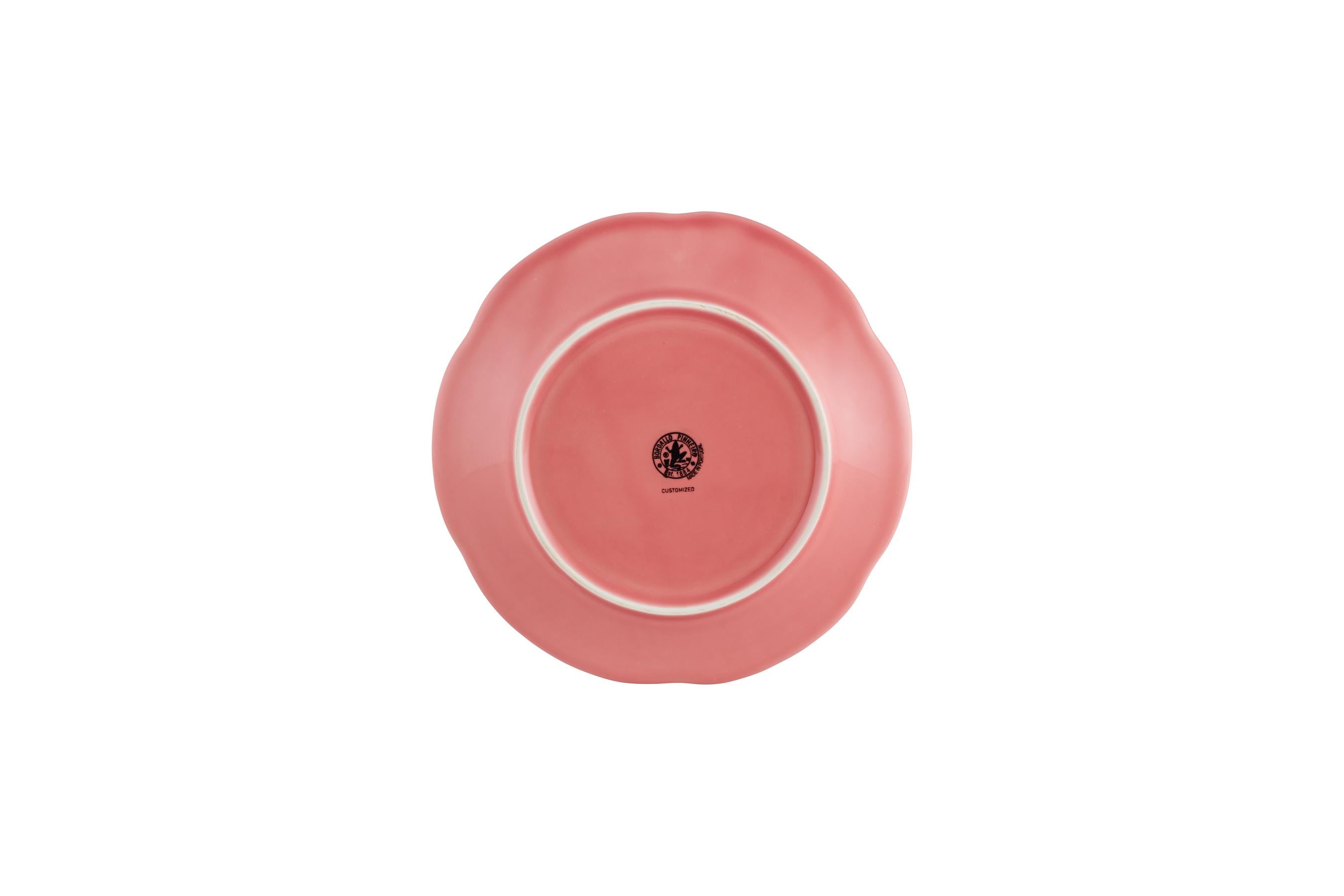 Cabbage Dessert Plate in Pink