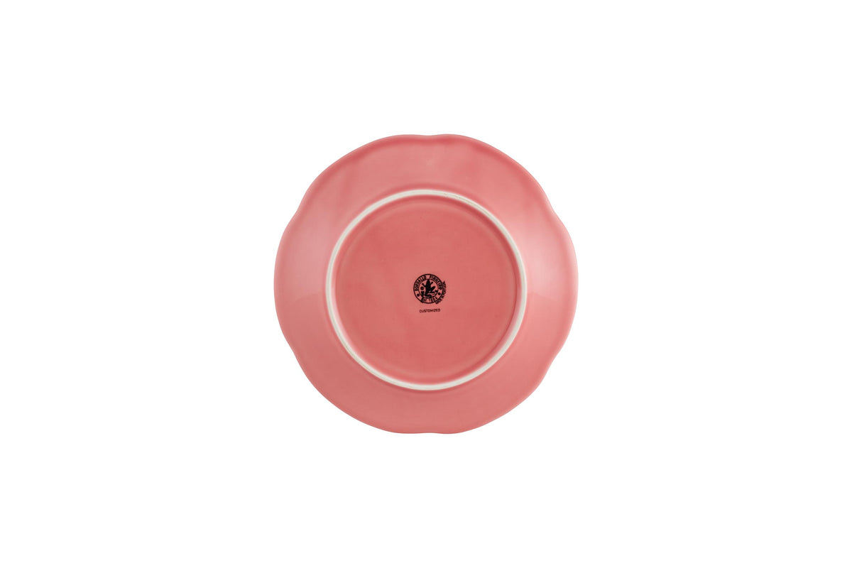 Cabbage Dessert Plate in Pink