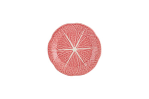 Cabbage Dessert Plate in Pink