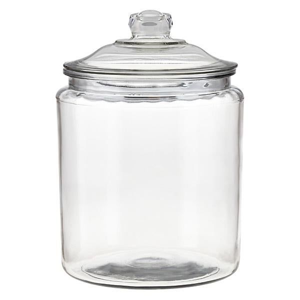 2 Gal. Anchor Hocking Glass Canister with Glass Lids