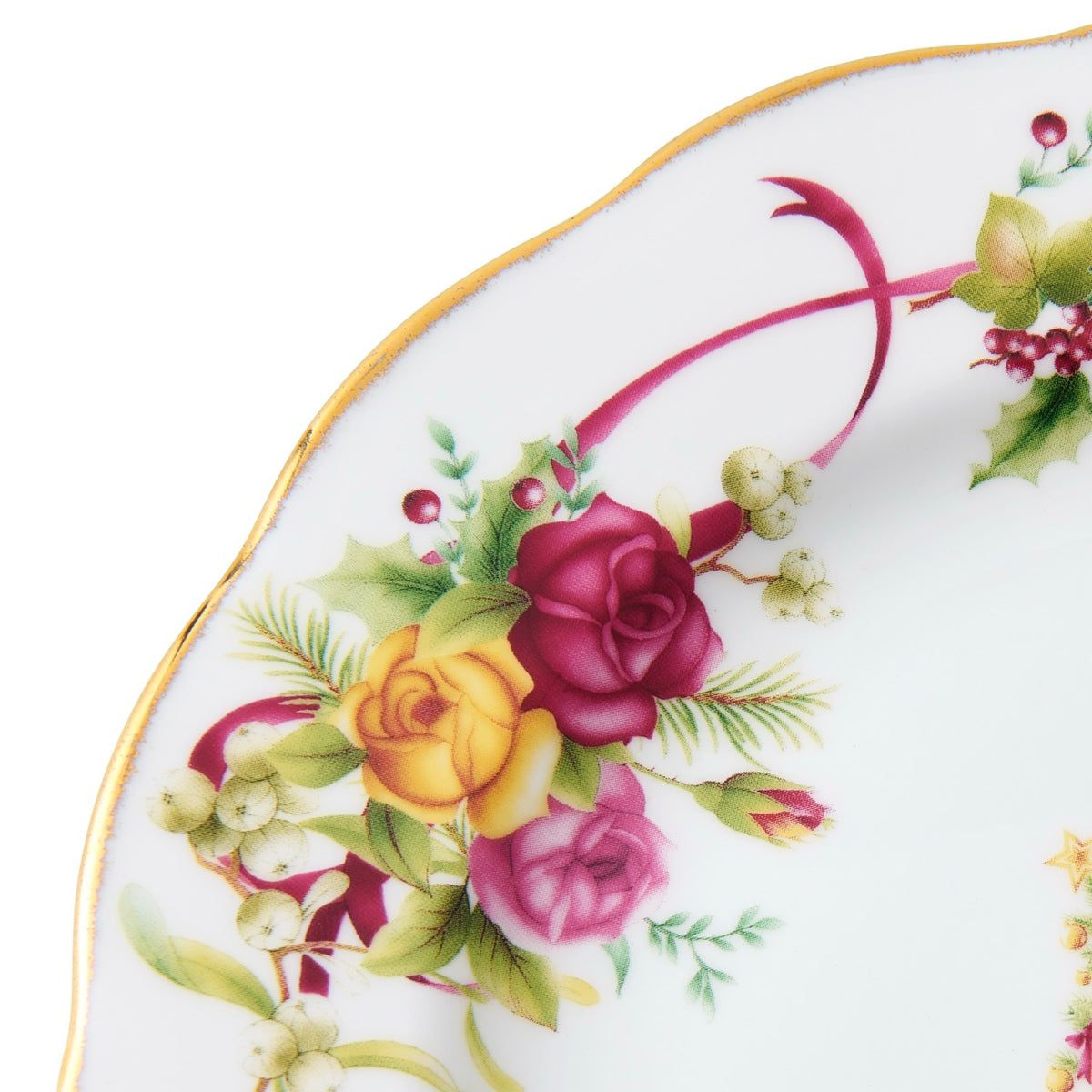 Old Country Roses Christmas Tree Plate
