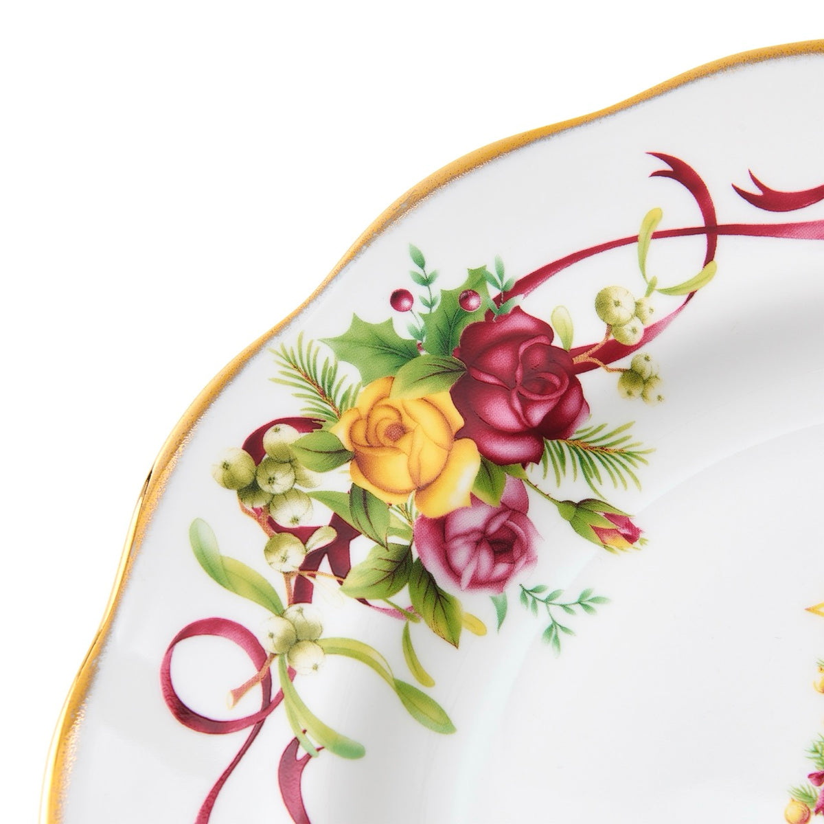 Old Country Roses Christmas Tree Plate