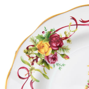 Old Country Roses Christmas Tree Plate