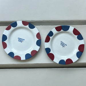 Hand-painted “American Dream, Baby” Plates, Set of 2