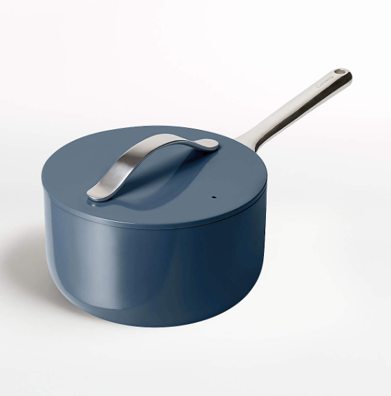 Caraway ® Navy Non-Stick Ceramic Saucepan