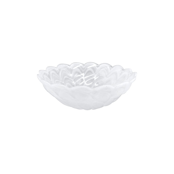 Alabaster White Small Scallop Rim Bowl, Set of 4 | Over The Moon
