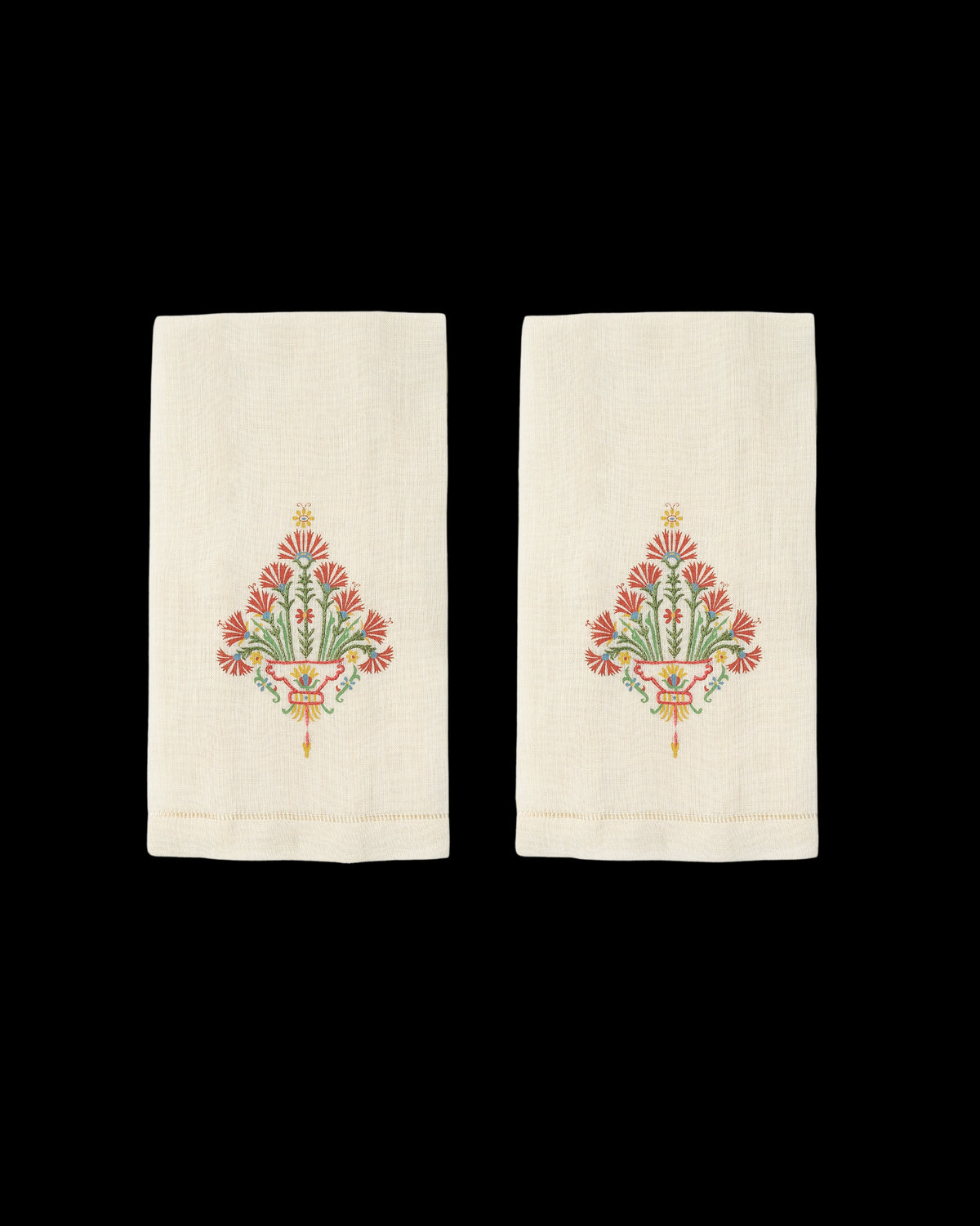 Benaki Linen Guest Towel, Set of 2