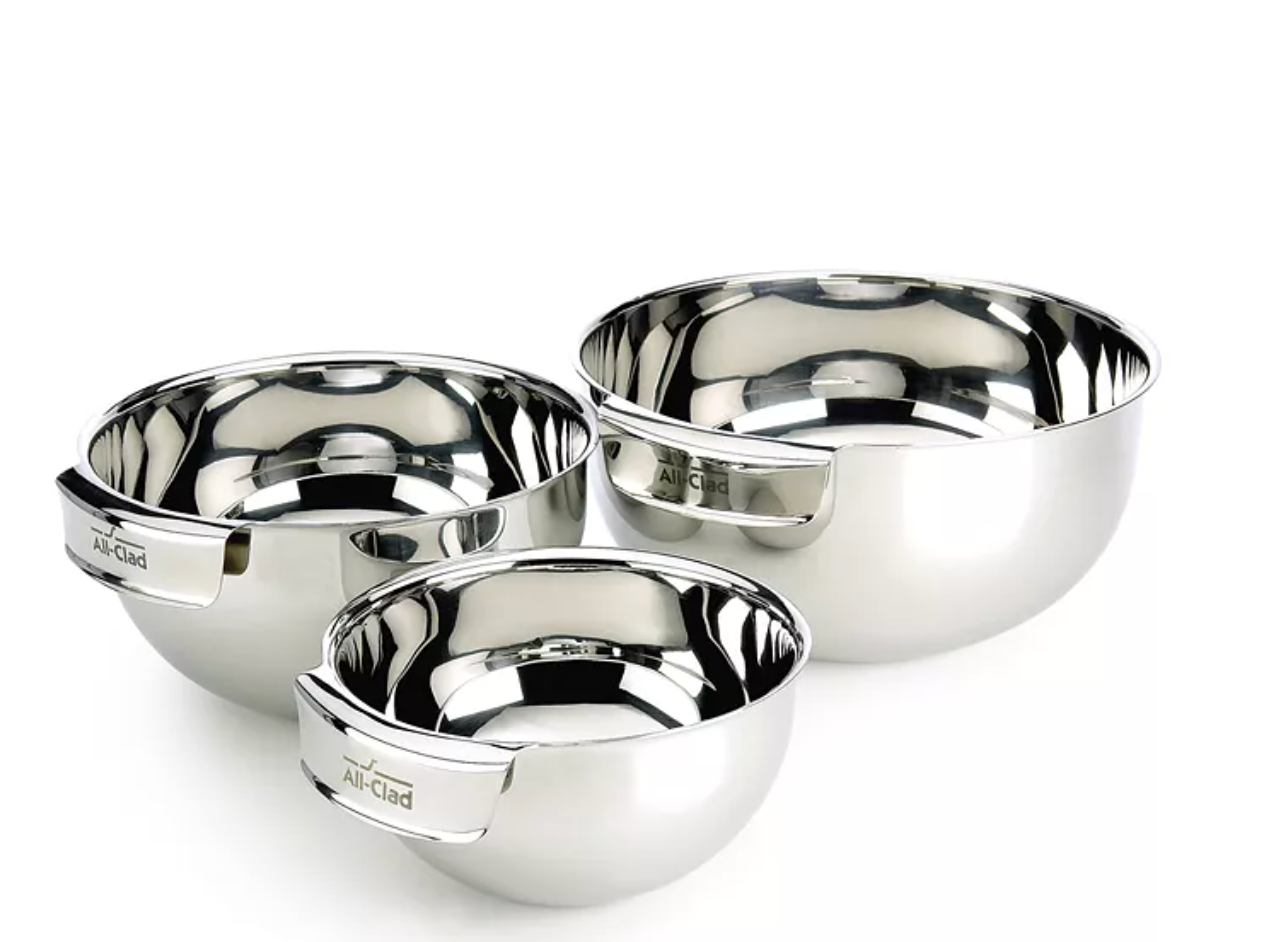 All-Clad 3-Piece Stainless Steel Bowl Set