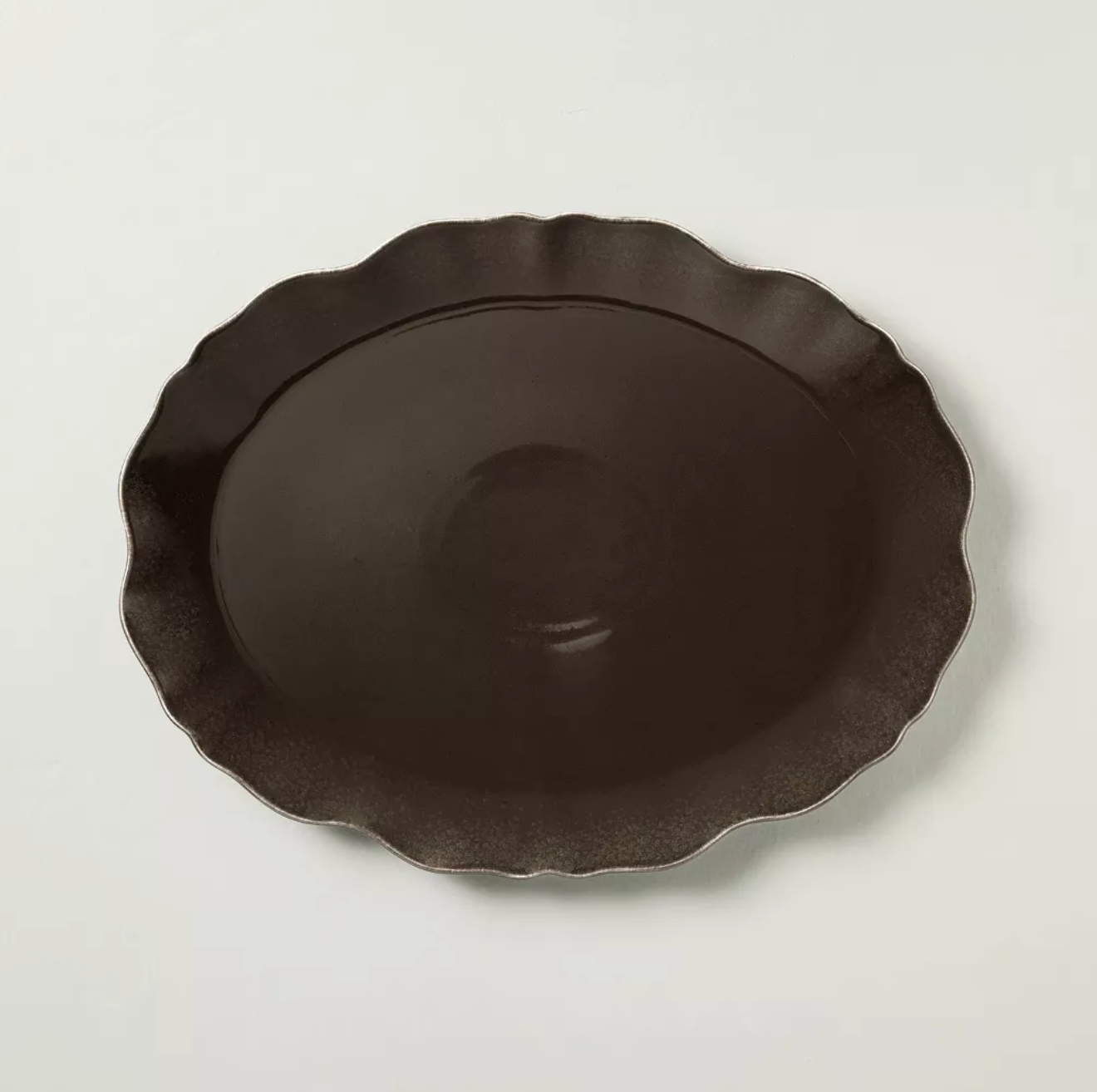 Ceramic Wavy Edge Serving Platter