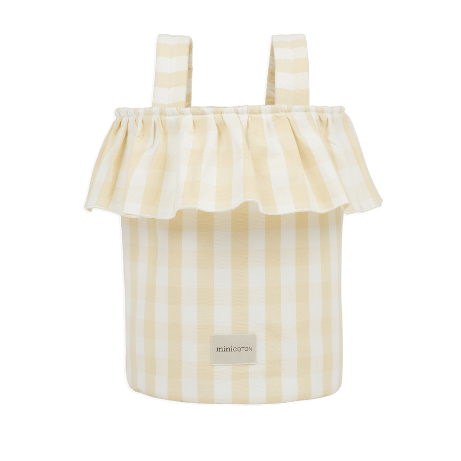 Basket Vichy - Butter + White