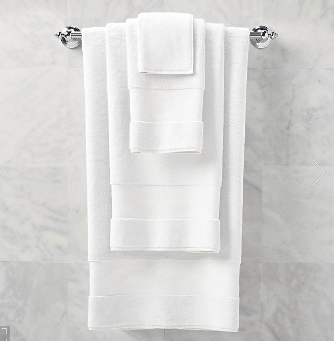 Bath Towel in White
