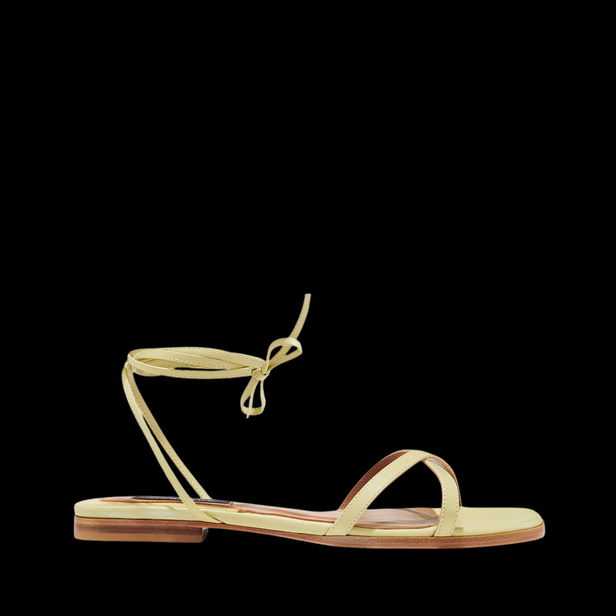 The Wrap Sandal in Pear Nappa