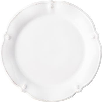 Berry & Thread Flared Whitewash Dessert/Salad Plate