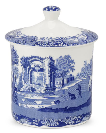 Blue Italian Storage Jar