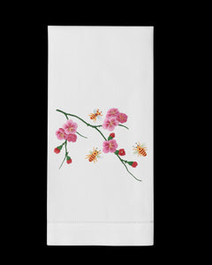 Bees & Flowers Hand Towel