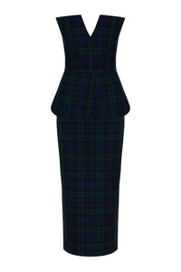 Holiday Aria Set in Navy & Green