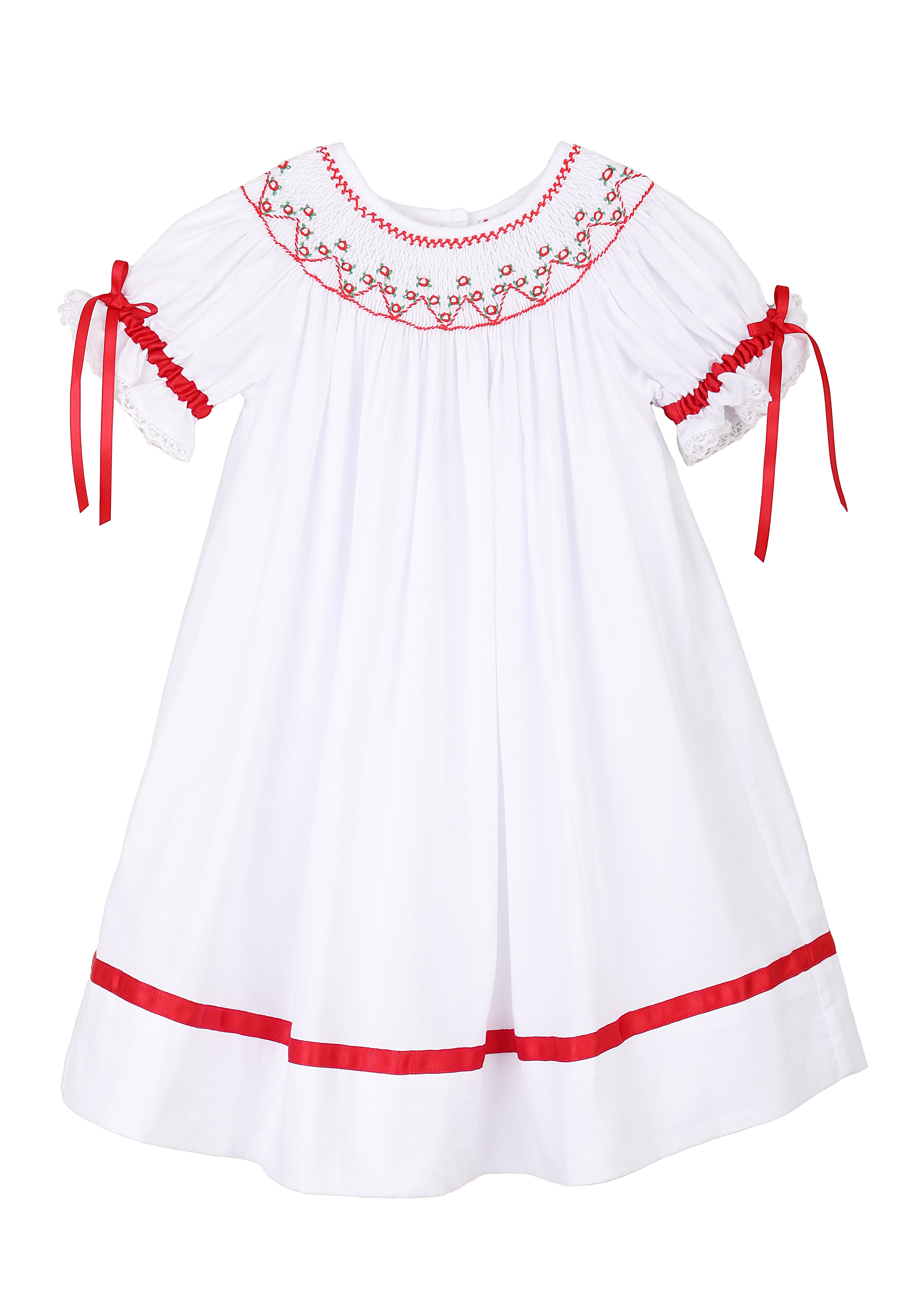 Franny White Bishop Dress