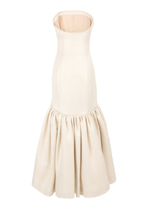 OTM Exclusive: Maya Dress in Ivory Basketweave
