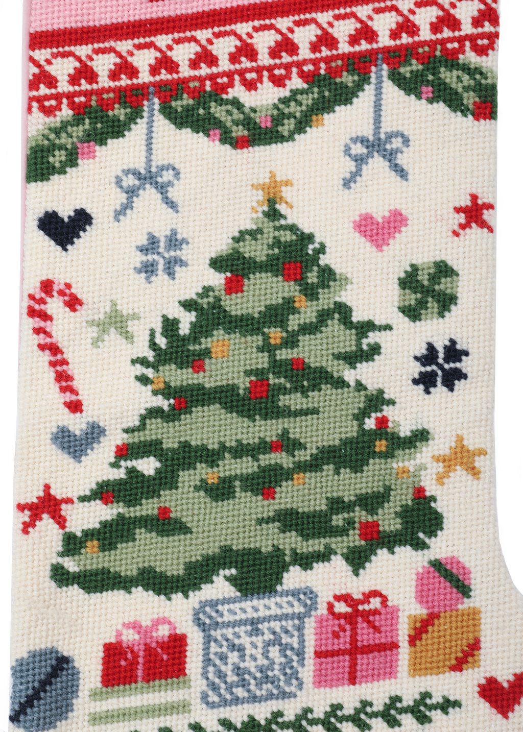 Needlepoint Christmas Tree Stocking
