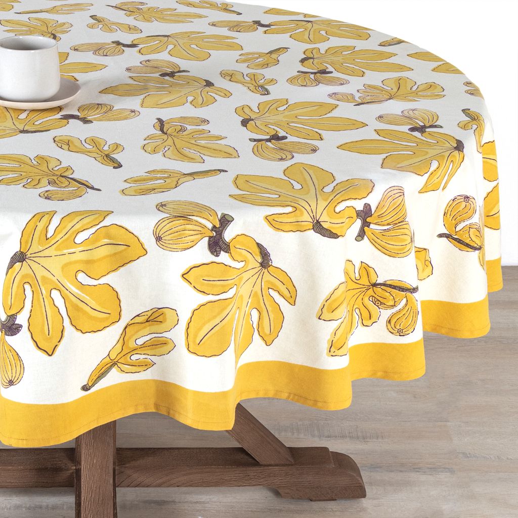 Fig Tablecloth in Citrine