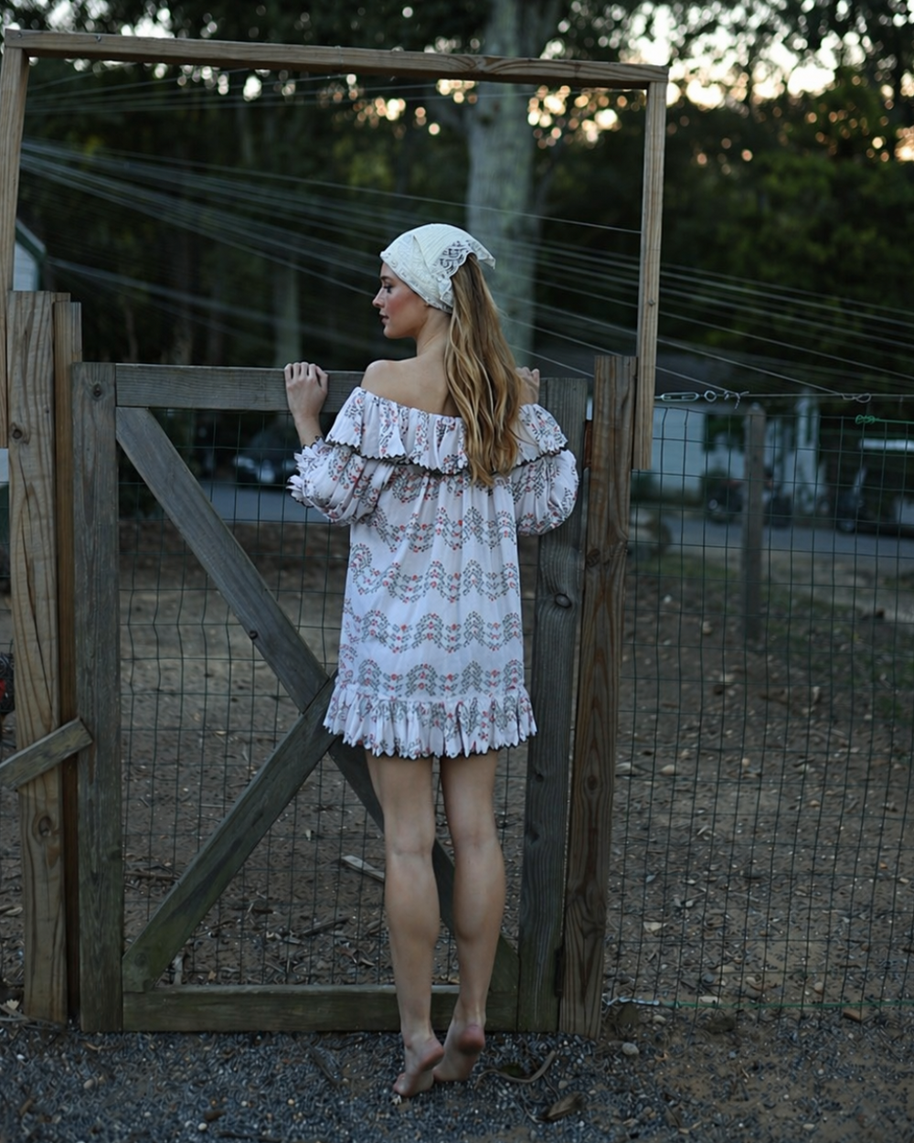 Dylan Dress in Floral Trellis