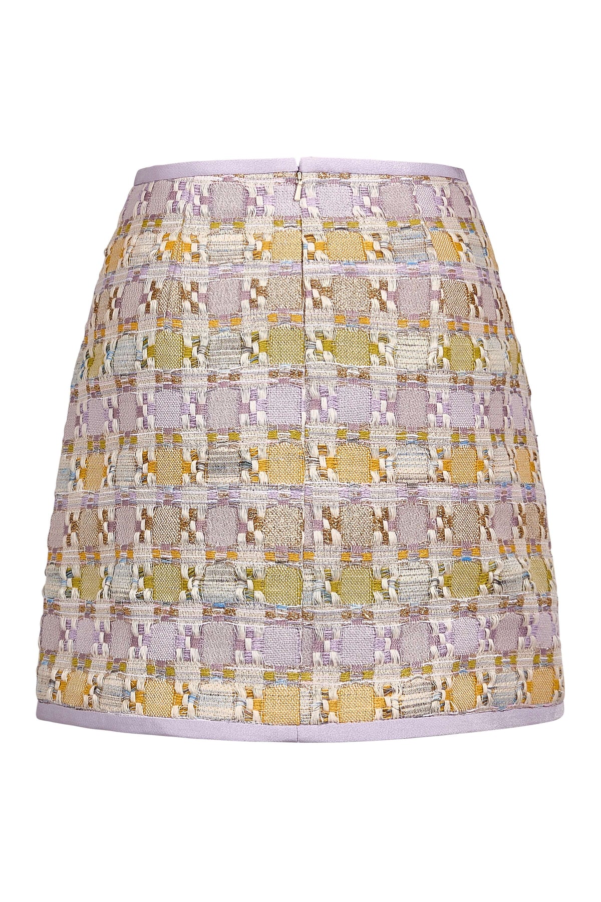 Linette Pastel Metallic Tweed Mini Skirt