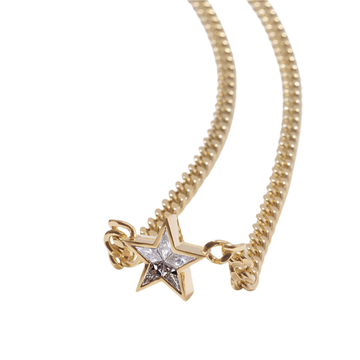 Super Duper Diamond Star Necklace - Roxanne First